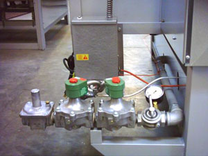 Image close up of valves
